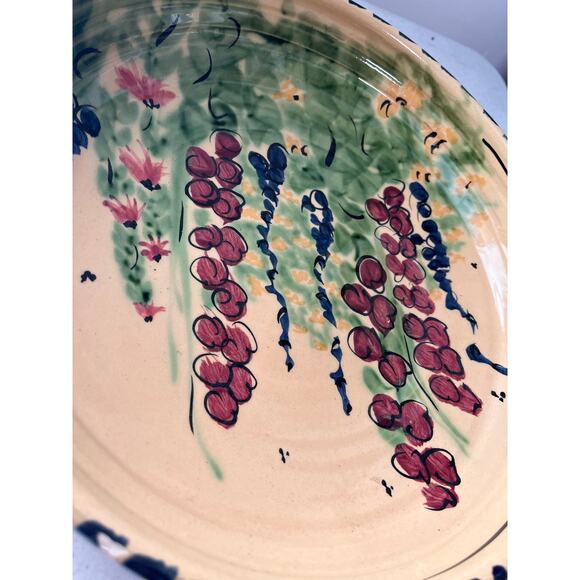 Large Italian design pasta serving bowl, clay bottom** - Picture 4 of 9